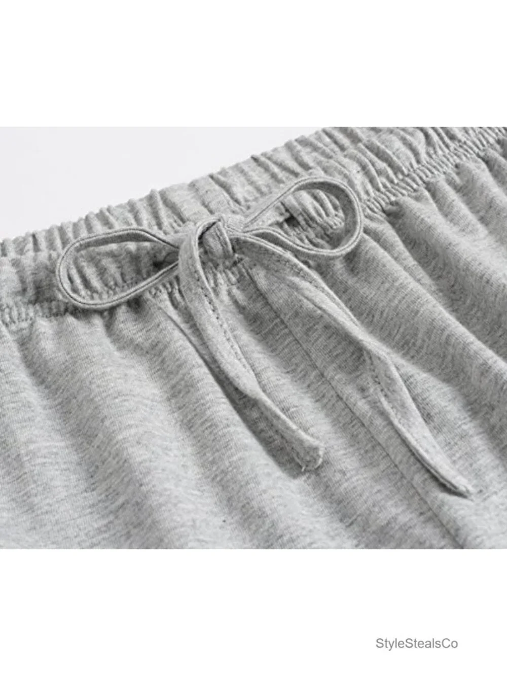 Women's Cotton Pajama Bottoms Straight Leg Drawstring Lounge Pants